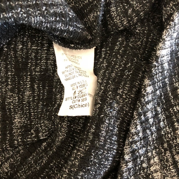 Back and white gray heathered cowl neck dress sz s - Picture 8 of 8